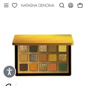 Natasha Denona Glamorous Gold and Green Eyeshadow Palette